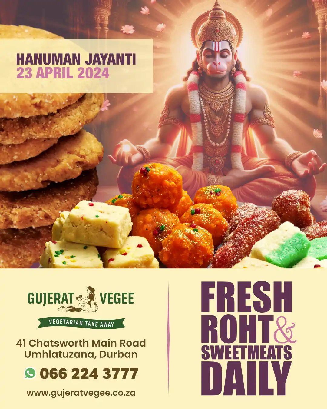 Gujerat Vegee Hanuman Jayanti promotion